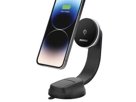 Momax Q.Mag Mount5 15W Magnetic Wireless Charging Car Mount (CM25B) Cheap