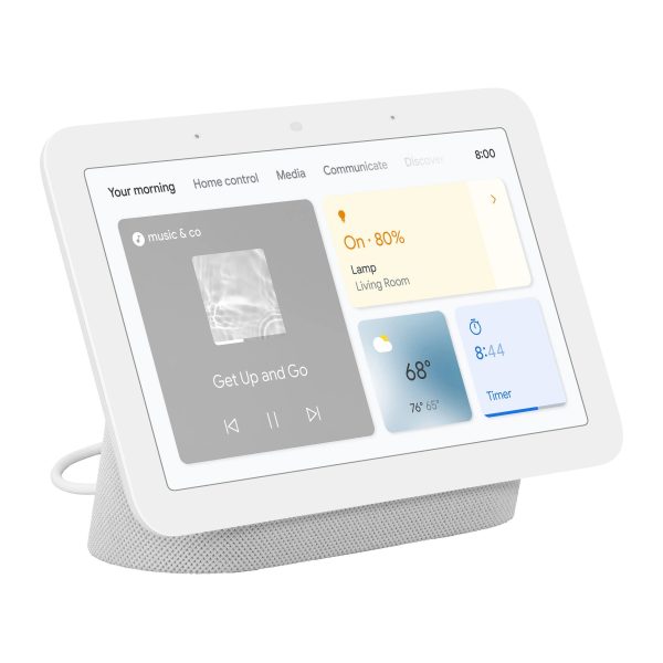 Google Nest Hub (Gen 2) - Chalk Hot on Sale