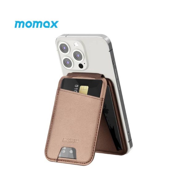 Momax Magnetic Wallet stand with Card Holder Online now