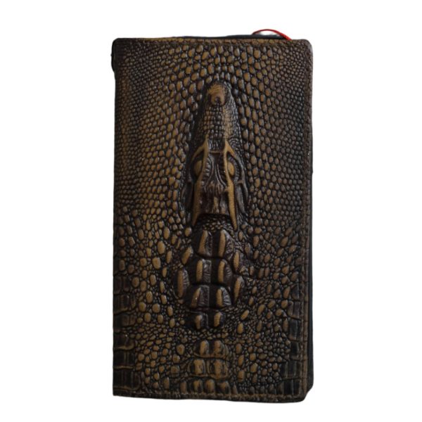 ARICHI Genuine Leather Samsung Galaxy Case – Crocodile Embossed Design Wallet Book Style Cover for S25, S24, S23, S22, S21, Note 20, A71, A53, A12 For Discount