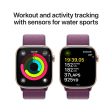 Apple Watch Series 10 GPS, 46 mm Rose Gold Aluminium Case with Plum Sport Loop – MWWV3 Sale