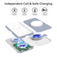 Choetech 3-in-1 MFM & MFI Wireless Charger with MagSafe T324 (Blue) Sale