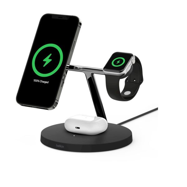 Belkin BOOST CHARGE PRO 3-in-1 Wireless Charger with MagSafe Online Hot Sale