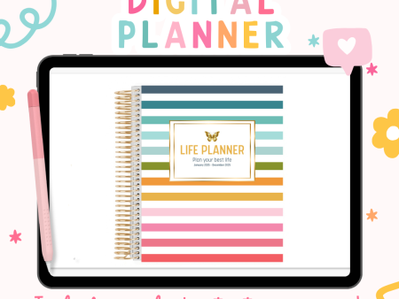 2025 Life Planner | Fully Hyperlinked (w  Links to Google & Apple Calendars + Reminders) Hot on Sale