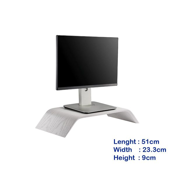 SAMDI Bamboo Monitor Stand For Macbook   Other Laptops   PC   Monitor Online now