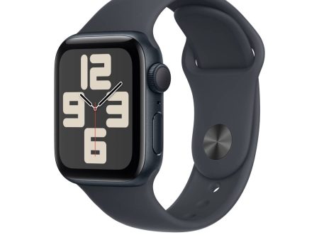 Apple Watch Series SE 2nd Gen GPS, 40mm Midnight Aluminium Case with Midnight Sport Band – MXE73 (S M) 2024 Discount