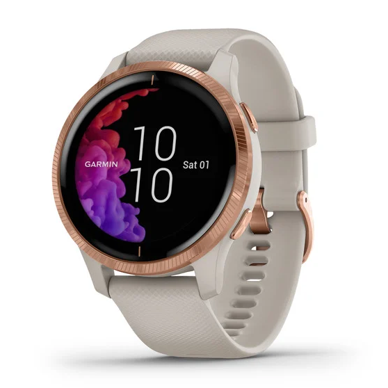 Garmin Venu® Smartwatch - Light Sand Rose Gold Hot on Sale