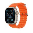 Apple Watch Ultra 2 GPS + Cellular, 49mm Titanium Case with Orange Ocean Band – MREH3 Supply