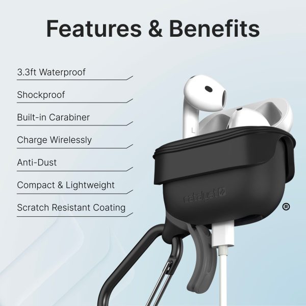 AirPods (Gen 4) - Waterproof Case + Carabiner Online Hot Sale