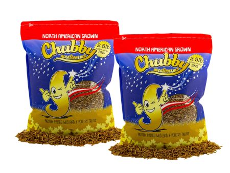 5Lbs Chubby North American Dried Mealworms (Montreal Grown) Non-GMO Online