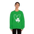 St. Patrick s Day Love & Clover Crewneck Sweatshirt For Cheap