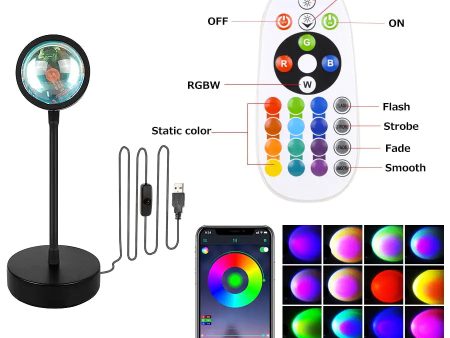 Sunset Projection Lamp w  Remote and Smart App Online Hot Sale