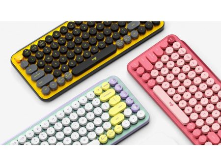 Logitech POP Keys Wireless Mechanical Keyboard with Customizable Emoji Keys Supply