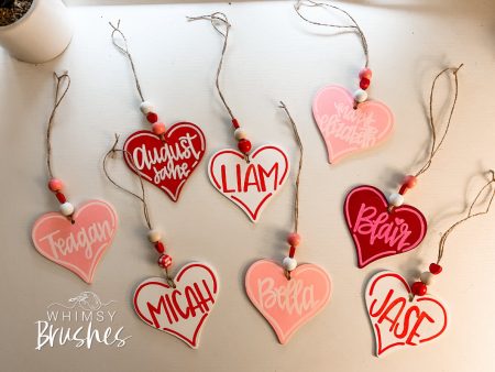 Valentines Name Bag Tag For Discount