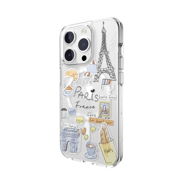 SwitchEasy City M Hand-drawn Print Case with AirBarrier Shockproof Clear Case for iPhone 15 Series Cheap