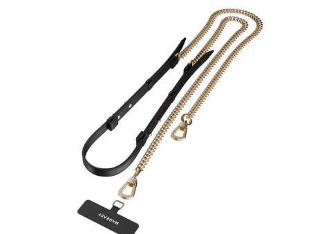 MagEasy Leather Chain Strap - Modern + Strap Card Supply