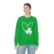 St. Patrick s Day Love & Clover Crewneck Sweatshirt For Cheap