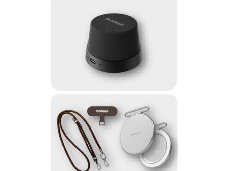 Momax 1-Vibe go Magnetic Wireless Speaker Bundle Set (BS6GSD) on Sale