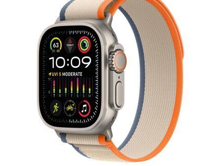 Apple Watch Ultra 2 GPS + Cellular, 49mm Titanium Case with Orange\Beige Trail Loop – MRF13 (S M) Online Sale