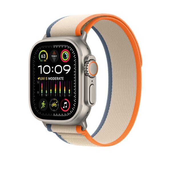 Apple Watch Ultra 2 GPS + Cellular, 49mm Titanium Case with Orange\Beige Trail Loop – MRF13 (S M) Online Sale