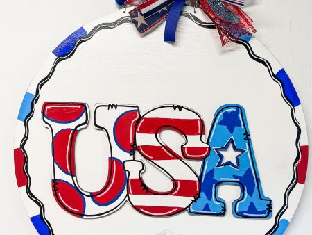 USA Raised Letter Doorhanger Cheap