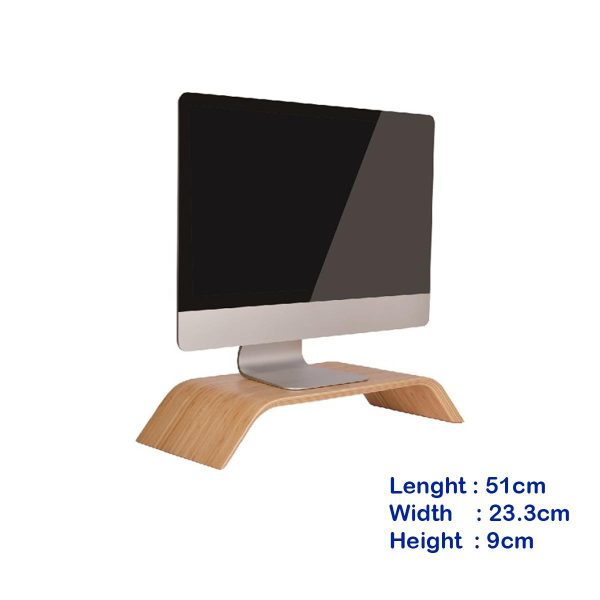 SAMDI Bamboo Monitor Stand For Macbook   Other Laptops   PC   Monitor Online now