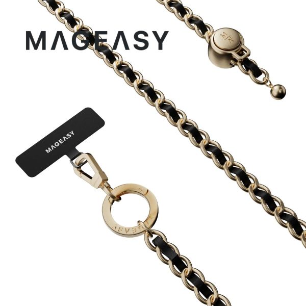 MagEasy Leather Chain Strap - Classic + Strap Card Sale