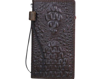 ARICHI Crocodile Embossed Leather Case for iPhone 6-16 Pro Max SE XS – Luxury Wallet Book Style Cover on Sale