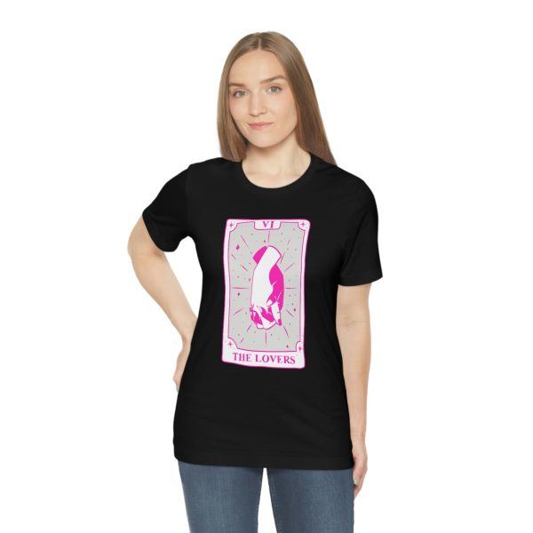 The Lovers in hot pink (Unisex Tee For Sale