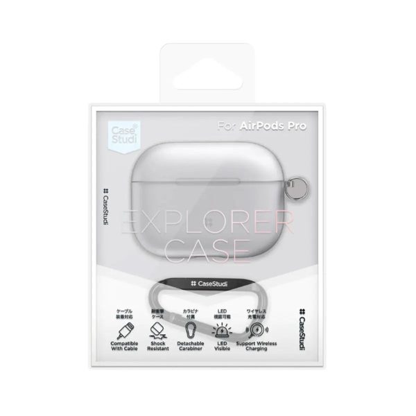 Case Studi AirPods Pro Explorer Case : Pearl White For Cheap