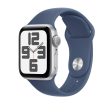 Apple Watch Series SE 2nd Gen GPS, 40mm Silver Aluminium Case with Denim Sport Band – MXED3 (M L) 2024 Discount