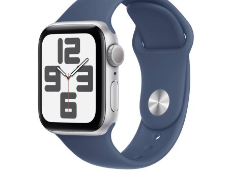 Apple Watch Series SE 2nd Gen GPS, 40mm Silver Aluminium Case with Denim Sport Band – MXED3 (M L) 2024 Discount