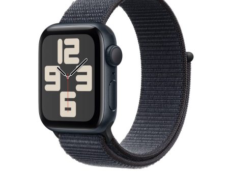 Apple Watch Series SE 2nd Gen GPS, 44mm Midnight Aluminium Case with Ink Sport Loop – MXEP3 (2024) Online now