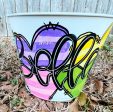 Valentines Painted Metal Bucket For Discount