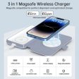 Choetech 3-in-1 MFM & MFI Wireless Charger with MagSafe T324 (Blue) Sale