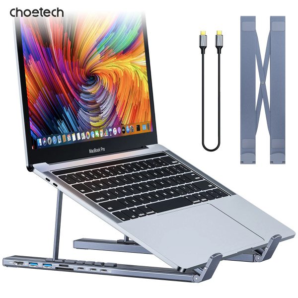 Choetech 7-in-1 USB-C HUB Stand HUB-M48 (Gray) Online Sale