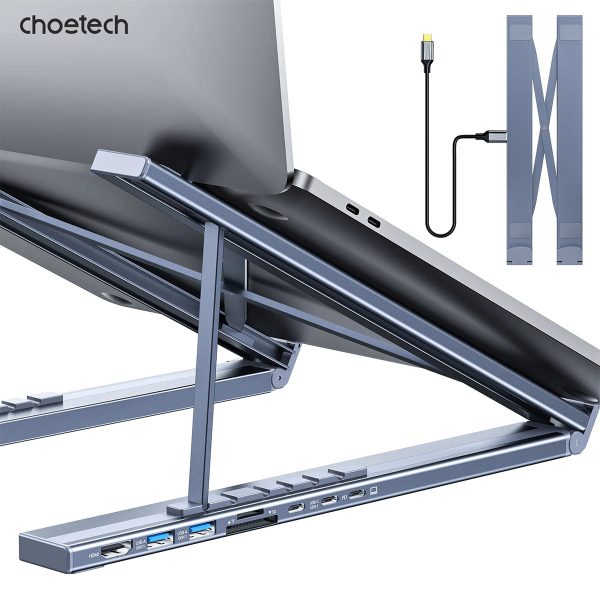 Choetech 7-in-1 USB-C HUB Stand HUB-M48 (Gray) Online Sale