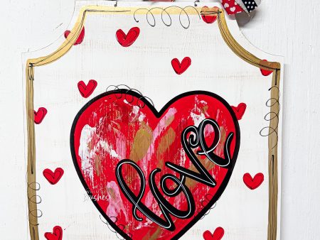 Distressed Heart Plaque Doorhanger Online Hot Sale