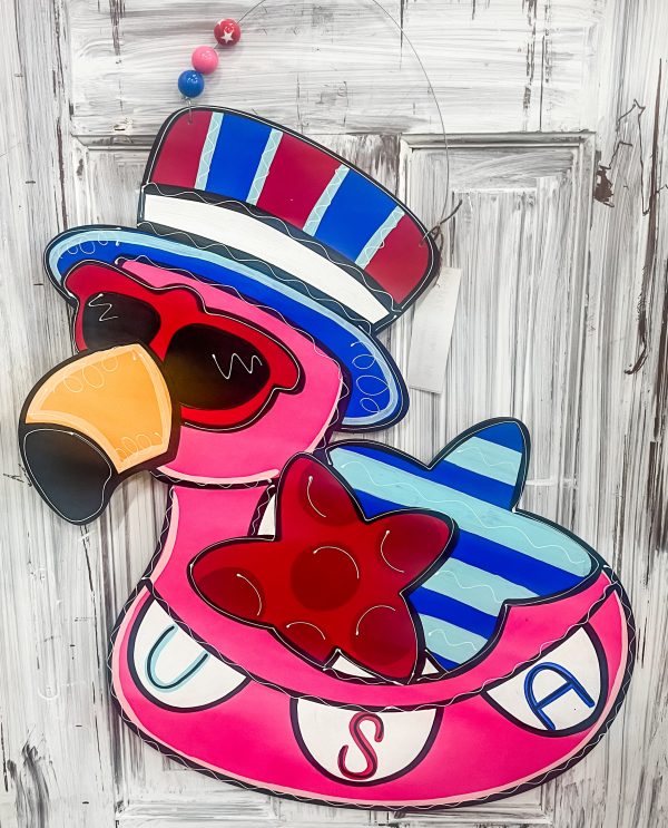 USA Flamingo Float Doorhanger For Cheap