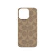 Coach Slim Wrap Case for iPhone 12 13 Series (Signature C Khaki) Online Sale