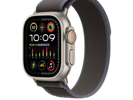 Apple Watch Ultra 2 GPS + Cellular, 49mm Titanium Case with Blue\Black Trail Loop – MRF63 (M L) Online