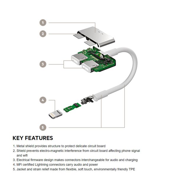 Belkin Lightning Charging Adapter (Lightning Audio + Charge) Online