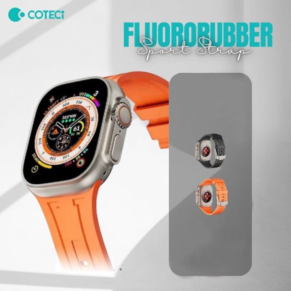 COTECi W115 Watch Fluoroelastomer Sport Strap for Apple Watch (42mm 44mm 45mm 49mm) Supply