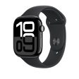 Apple Watch Series 10 GPS, 42 mm Jet Black Aluminium Case with Black Sport Band – MWWF3 (M L) Sale