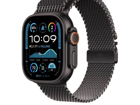 Apple Watch Ultra 2 GPS + Cellular, 49mm Black Titanium Case with Black Titanium Milanese Loop – MX5V3 (L) Online Hot Sale