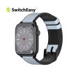 SwitchEasy Hybrid Silicone-Leather Apple Watch  Band (42 44 45 49mm) Hot on Sale