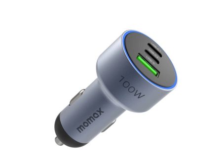 Momax MoVe 100W Triple Fast Charge Car Charger (UC17E) Fashion