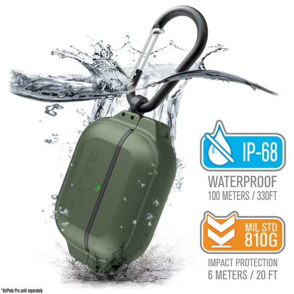 AirPods Pro (Gen 2 1) - 100M Waterproof Total Protection Case + Carabiner Online now