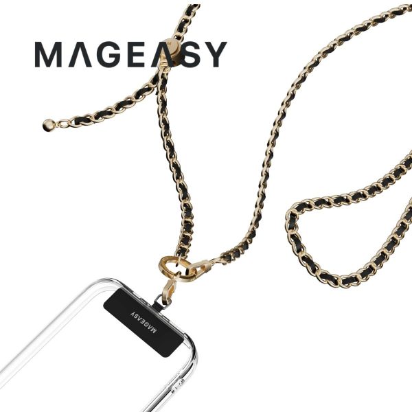 MagEasy Leather Chain Strap - Classic + Strap Card Sale