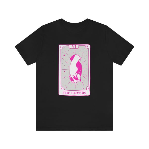 The Lovers in hot pink (Unisex Tee For Sale